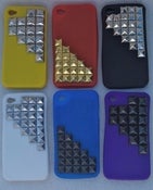 Image of Half Studded Silicone iPhone Case 
