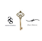 Image of Official Hans Haveron Tattoo Skeleton Key Pendant - Mini Bronze