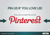 Image of Buzz Badge - Pinterest "PIN US IF YOU LOVE US" Window/Door Stickers and Clings