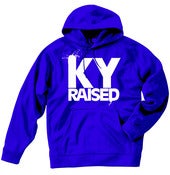 Image of KY Raised Blue / White Hooded Sweatshirt