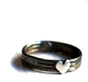 Image of Black and White Heart Band