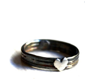 Image of Black and White Heart Band