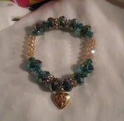Image of Emerald Locket "Holiday" Bracelet