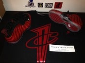 Image of Nike Air Foamposite One Metallic Red 314996-610 and Matching Nike Shirt Size XL