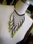 Image of Feathers Tribal Bib Necklace-Lemon Quartz