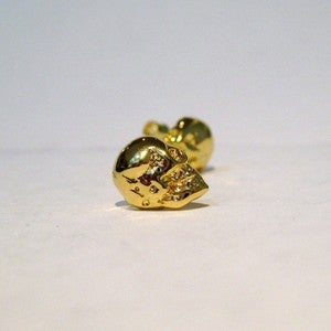 Image of Half Skull Studs