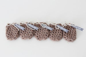 Image of Favor Pouches in Oatmeal (Set of 5)