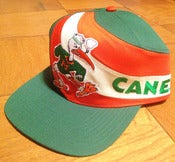 Image of VINTAGE MIAMI HURRICANES TWINS BIG LOGO SNAPBACK HAT CAP