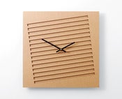 Image of Square in Square clock (natural)