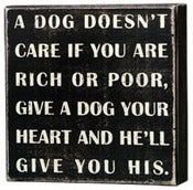 Image of Box Sign A Dog Doesn't Care ...