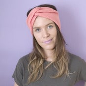 Image of Jersey Turban Headband - Coral