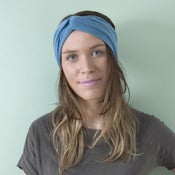 Image of Jersey Turban Headband - Azure - 40% OFF RRP!