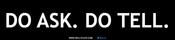 Image of DO ASK. DO TELL.