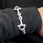 Image of Corky Saint Clair Solid Silver Saddle Bracelet