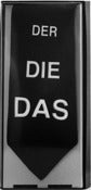 Image of Der Die Das (White on Black)
