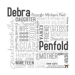 Image of Personalised WordArt - Quintessentially...