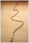 Image of Brass Whistle Necklace with Vintage Chain