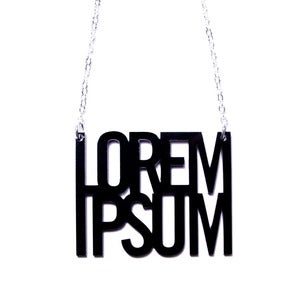 Image of lorem ipsum necklace