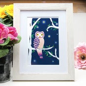 Image of Mysterious Owl Mounted Mini Print