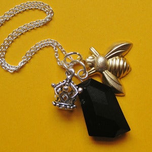 Image of Queen Bee Crystal Necklace (various colours)