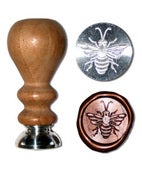 Image of Stamper 010 - Detailed Bee design wax seal stamp