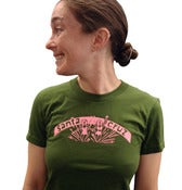 Image of santa cruz wave ladies tee-olive