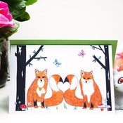 Image of Love Foxes Greeting Card