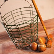 Image of Vintage Green Basket