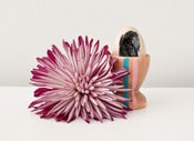 Image of Small Black Wooden Egg Geode