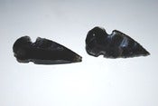 Image of Obsidian Arrowhead Earrings