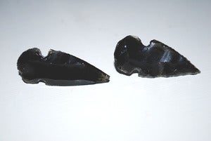 Image of Obsidian Arrowhead Earrings