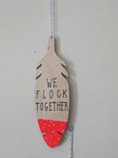 Image of WALL CHARM- NEON RED