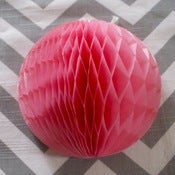 Image of Small Dusty Rose Honeycomb Balls