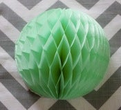 Image of Small Mint Green Honeycomb Ball