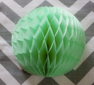 Image of Small Mint Green Honeycomb Ball