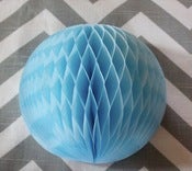 Image of Small Light Blue Honeycomb Ball