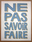 Image of Ne pas savoir faire
