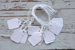 Image of Small White Tags