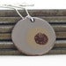 Image of  Soft Tan Circles Enamel Sterling Silver Necklace