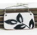 Image of Classic Black and White Leaves Enamel Necklace