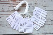 Image of White Garment Tags