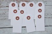 Image of Small White Parcel Tags