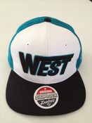 Image of WC Stripe Hat - Teal w/ blk