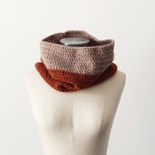 Image of Cozy Cowl in Caramel and Oatmeal