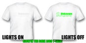 Image of WHITE ON WHITE! GLOW IN THE DARK LOGO T-SHIRT!