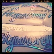 Image of Original 'FCKYOURCREW' 2-layer Decal