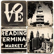 Image of Philadelphia coasters (group 1)