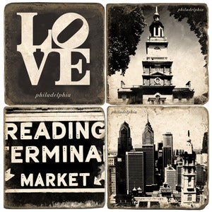 Image of Philadelphia coasters (group 1)