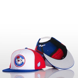 Image of High Gloss Spraycan "C" Snapback - Red/White/Blue