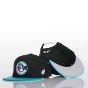 Image of High Gloss Spraycan "C" Snapback - Teal/Black